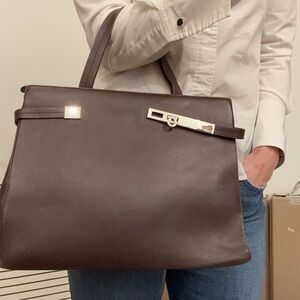 Ferragamo Brown Leather Handbag